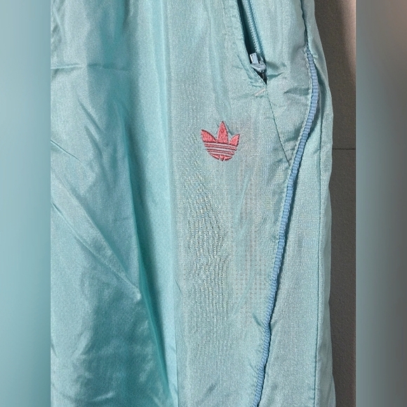 Vintage Adidas Lined Leg Zip Windbreaker Track Pants, Size Large/38 - Picture 2 of 7